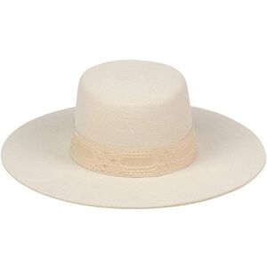 Lack of Color Sierra Wool Cream Wide-Brim Hat